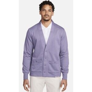 Nike Dri-FIT Standard Issue Golf Cardigan Purple Men's Size Large